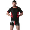LEADER T-shirt en mesh LOADED Noir-Rouge